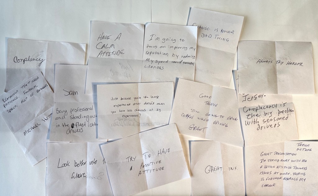 Walker Industries truck driver meeting