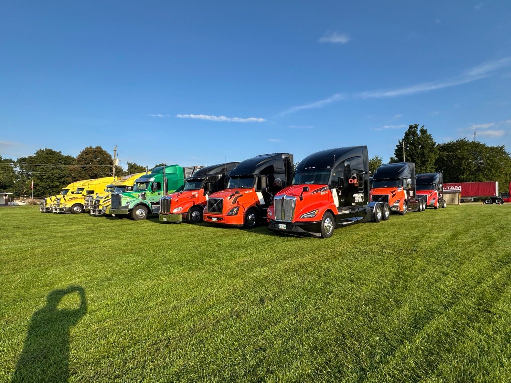 Truck Ride for Special Olympics trucks