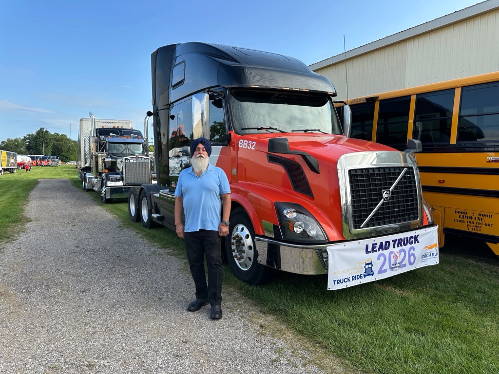 Truck Ride for Special Olympics Lead Truck