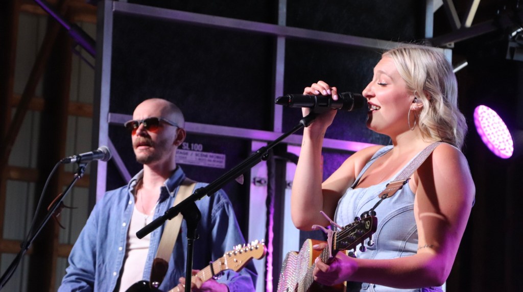 Paige Rutledge on stage